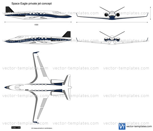 Space Eagle private jet concept