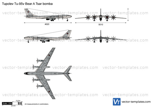 Tupolev Tu-95v Bear A Tsar bomba