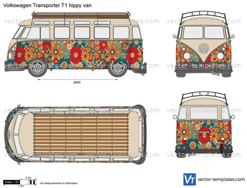 Volkswagen Transporter T1 hippy van