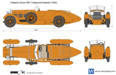 Hispano-Suiza H6C Tulipwood torpedo