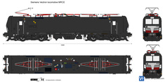 Siemens Vectron locomotive MRCE