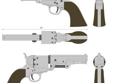 Colt 1849 pocket revolver