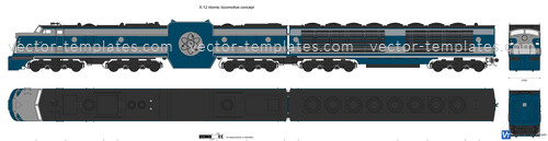 X-12 Atomic locomotive concept