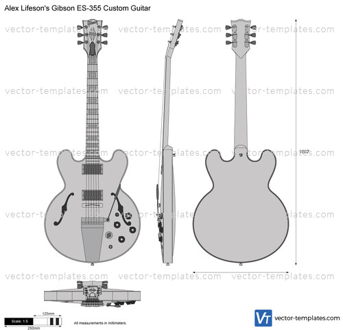 Alex Lifeson's Gibson ES-355 Custom Guitar