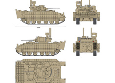 M2A3 Bradley Busk III fighting vehicle