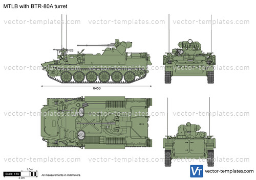 MTLB with BTR-80A turret