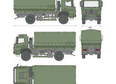 Mercedes-Benz Axor (2005A) Military Truck