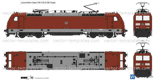 Locomotive Class-185 310-6 DB Cargo