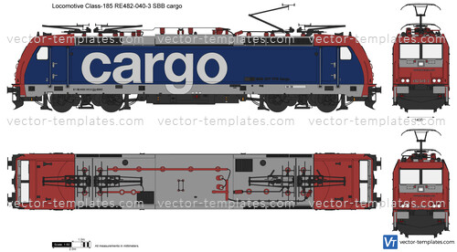 Locomotive Class-185 RE482-040-3 SBB cargo