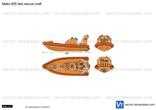 Mako 655 fast rescue craft