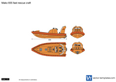 Mako 655 fast rescue craft