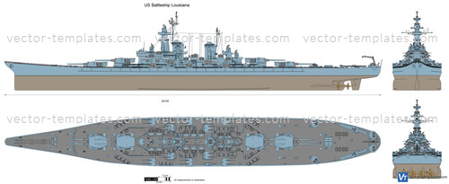 US Battleship Louisiana