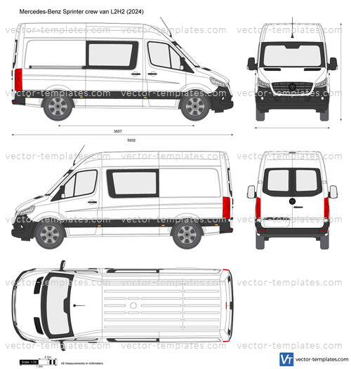 Mercedes-Benz Sprinter crew van L2H2