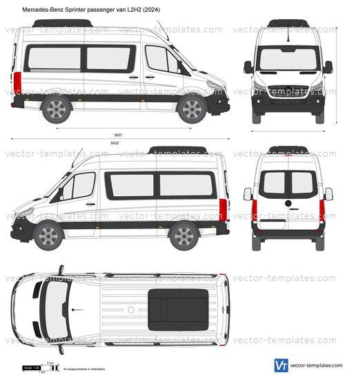 Mercedes-Benz Sprinter passenger van L2H2