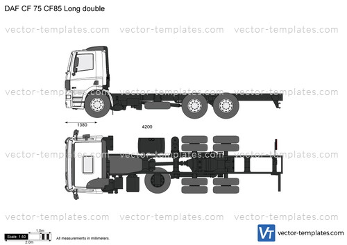 DAF CF 75 CF85 Long double