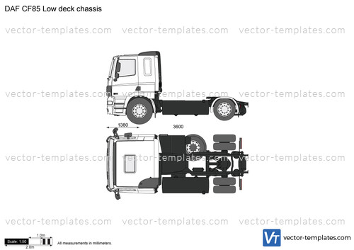 DAF CF85 Low deck chassis