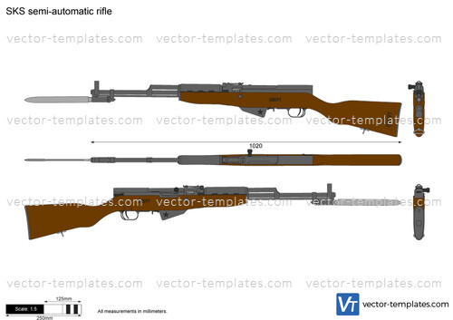 SKS semi-automatic rifle