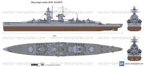 Navy large cruiser ADM. SCHEER