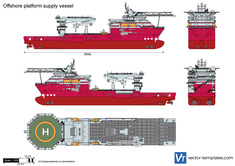 Offshore platform supply vessel