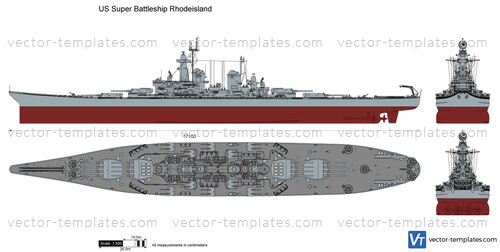 US Super Battleship Rhodeisland