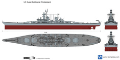 US Super Battleship Rhodeisland