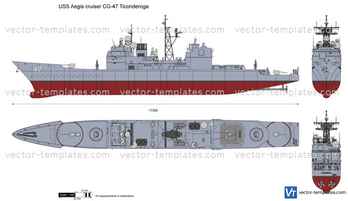 USS Aegis cruiser CG-47 Ticonderoga