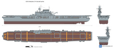 USS Enterprise CV-6 aircraft carrier