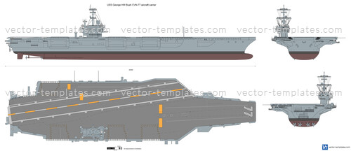 USS George HW Bush CVN-77 aircraft carrier