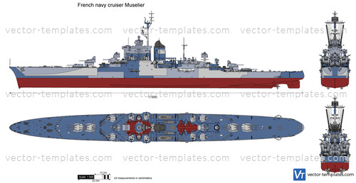 French navy cruiser Muselier