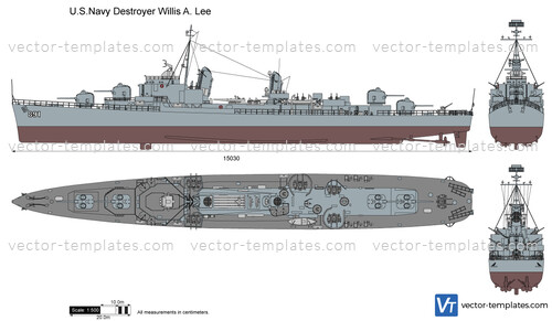 U.S.Navy Destroyer Willis A. Lee