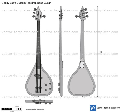 Geddy Lee's Custom Teardrop Bass Guitar