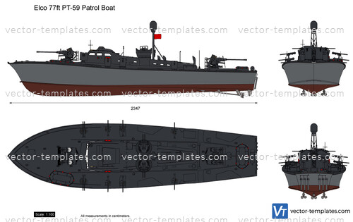 Elco 77ft PT-59 Patrol Boat