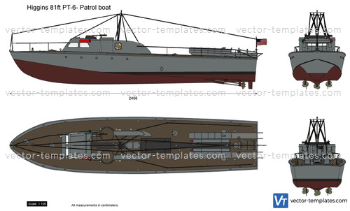 Higgins 81ft PT-6- Patrol boat