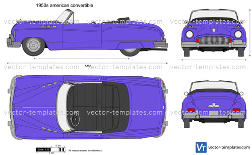 1950s american convertible