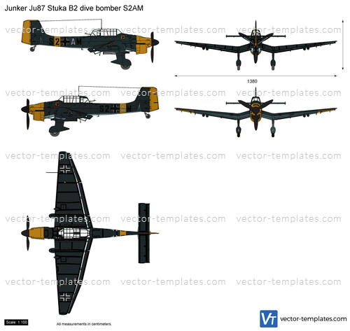 Junkers Ju87 Stuka B2 dive bomber S2AM