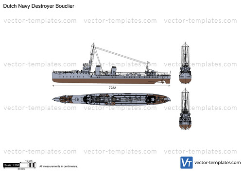 Dutch Navy Destroyer Bouclier