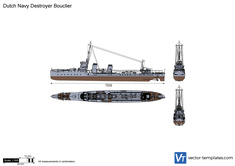 Dutch Navy Destroyer Bouclier