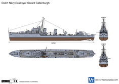 Dutch Navy Destroyer Gerard Callenburgh