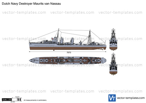 Dutch Navy Destroyer Maurits van Nassau