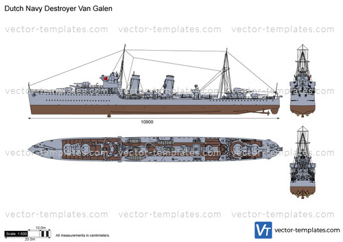 Dutch Navy Destroyer Van Galen