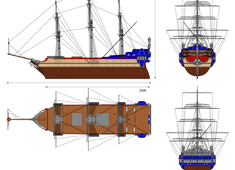 HMS Unicorn from TinTin