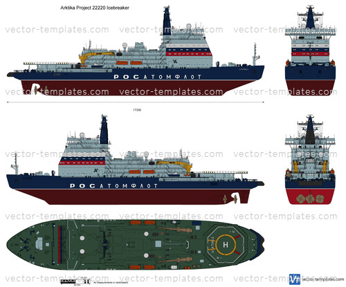 Arktika Project 22220 Icebreaker