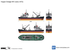 Hopper Dredger MV crane