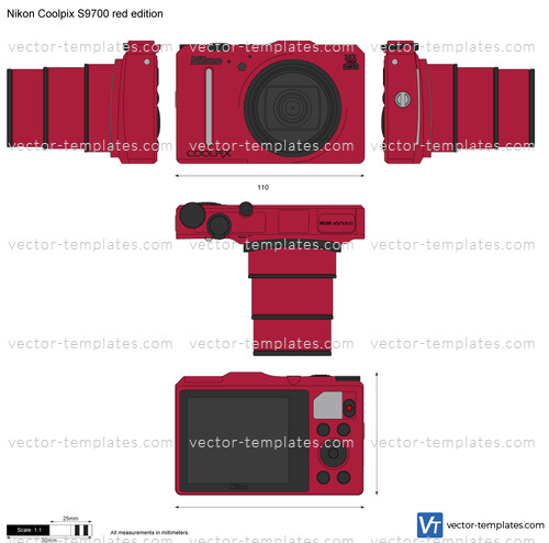 Nikon Coolpix S9700 red edition