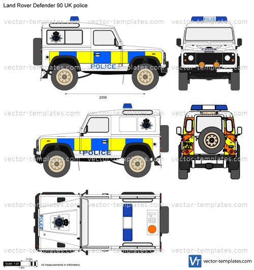 Land Rover Defender 90 UK police