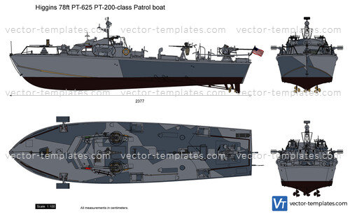 Higgins 78ft PT-625 PT-200-class Patrol boat