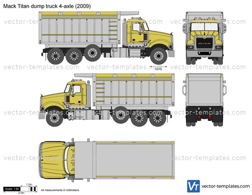 Mack Titan dump truck 4-axle