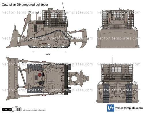 Caterpillar D9 armoured bulldozer