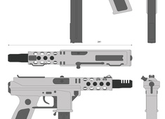 Tec-9 semi-automatic pistol