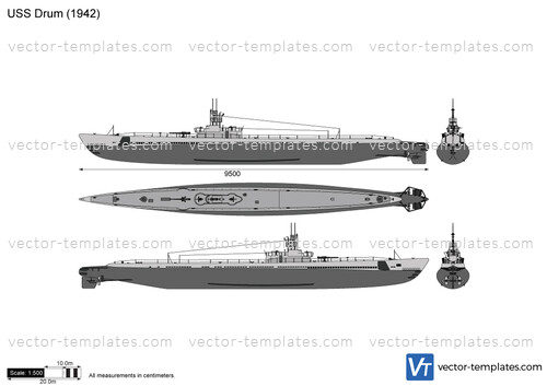 Templates - Ships - Submarines (US) - USS Drum